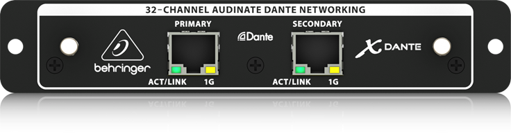 Behringer X-Dante High-Performance 32-Channel Audinate Dante Expansion Card for X32